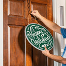 New York Jets Holiday Round Door Décor with Hanging Rope, 18x18