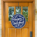 Tampa Bay Lightning Holiday Round Door Décor with Hanging Rope, 18x18