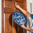 Toronto Blue Jays Holiday Round Door Décor with Hanging Rope, 18x18