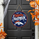 Denver Broncos Halloween Round Door Décor with Hanging Rope, 18x18
