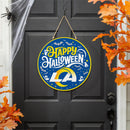 Los Angeles Rams Halloween Round Door Décor with Hanging Rope, 18x18