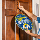 Los Angeles Rams Halloween Round Door Décor with Hanging Rope, 18x18