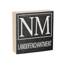 State Wooden Plock New Mexico 6x6"