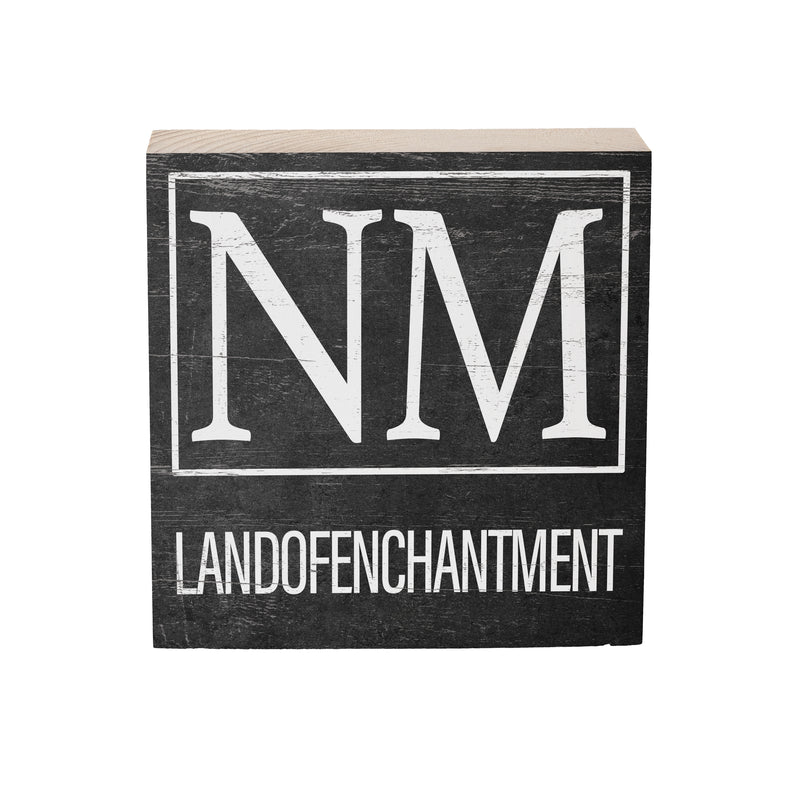 State Wooden Plock New Mexico 6x6"
