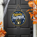 Milwaukee Brewers Halloween Round Door Décor with Hanging Rope, 18x18