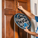 Detroit Lions Holiday Round Door Décor with Hanging Rope, 18x18