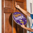Minnesota Vikings Halloween Round Door Décor with Hanging Rope, 18x18
