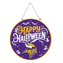 Minnesota Vikings Halloween Round Door Décor with Hanging Rope, 18x18
