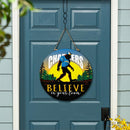 Los Angeles Chargers Bigfoot Round Door Décor with Hanging Rope, 18x18