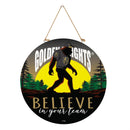 Vegas Golden Knights Bigfoot Round Door Décor with Hanging Rope, 18x18