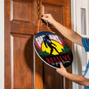 Cleveland Guardians Bigfoot Round Door Décor with Hanging Rope, 18x18