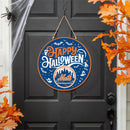 New York Mets Halloween Round Door Décor with Hanging Rope, 18x18