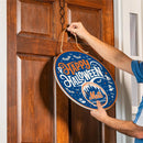 New York Mets Halloween Round Door Décor with Hanging Rope, 18x18