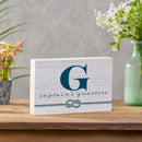 Coastal Wooden Plock Monogram Captain 12x8" G G