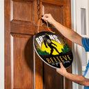 Boston Bruins Bigfoot Round Door Décor with Hanging Rope, 18x18