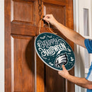 Philadelphia Eagles Halloween Round Door Décor with Hanging Rope, 18x18