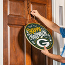 Green Bay Packers Halloween Round Door Décor with Hanging Rope, 18x18