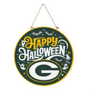 Green Bay Packers Halloween Round Door Décor with Hanging Rope, 18x18