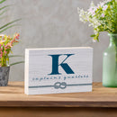 Coastal Wooden Plock Monogram Captain 12x8" K K