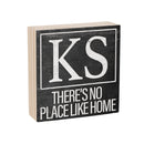 State Wooden Plock Kansas 6x6"