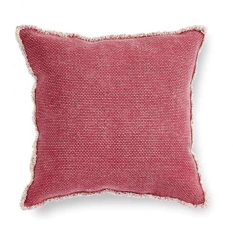 Woven Fringed 20" Square Pillow