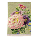 Vintage Cream Florals Moire Garden Flag