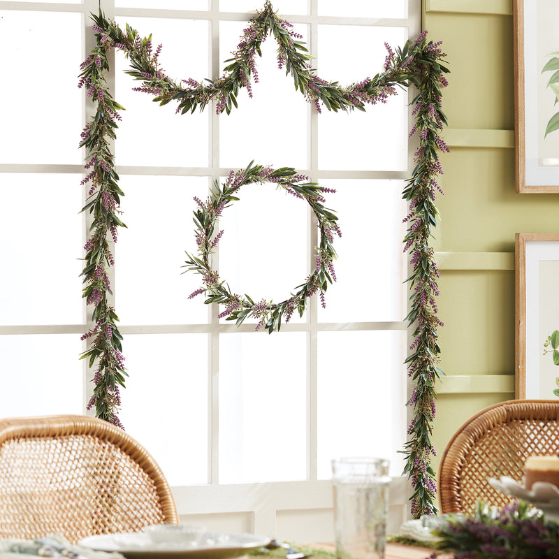 LAVENDER GARLAND 72"