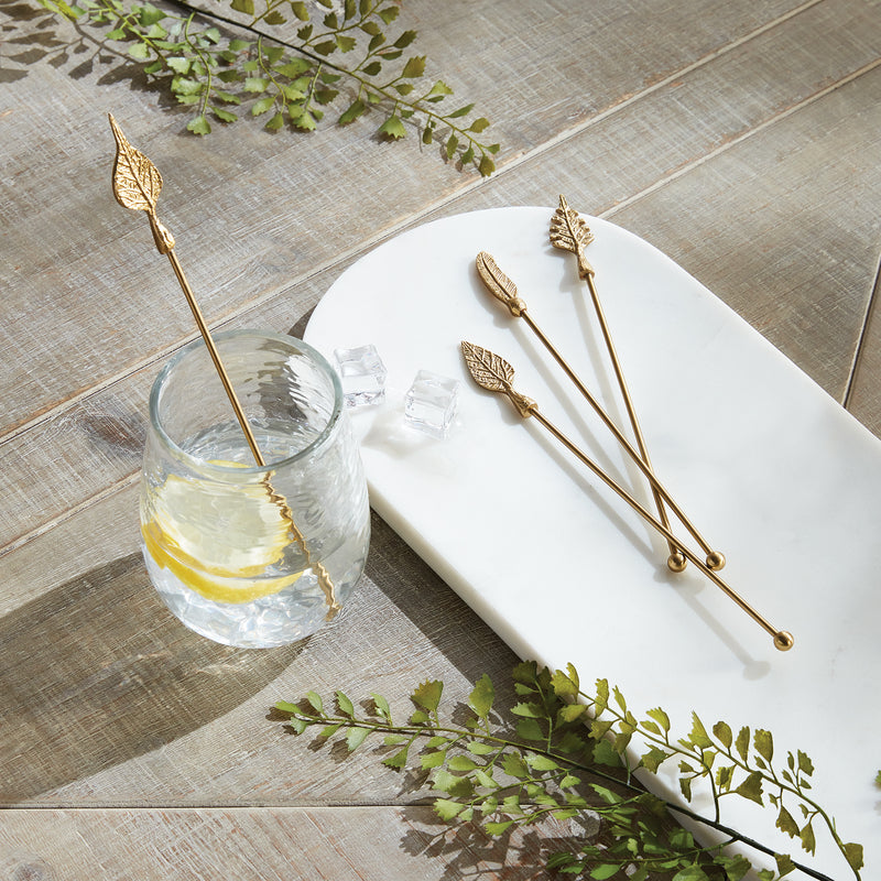 NAPA Home & Garden, LEAF SWIZZLE STICKS, SET OF 4,N2KP07