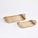 NAPA Home & Garden, POMEGRANATE BRANCH DECORATIVE TRAYS, SET OF 2,N3DK29