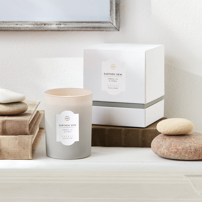 NAPA Home & Garden, ESTATE SOY WAX CANDLE EARTHEN DEW,N3EC04