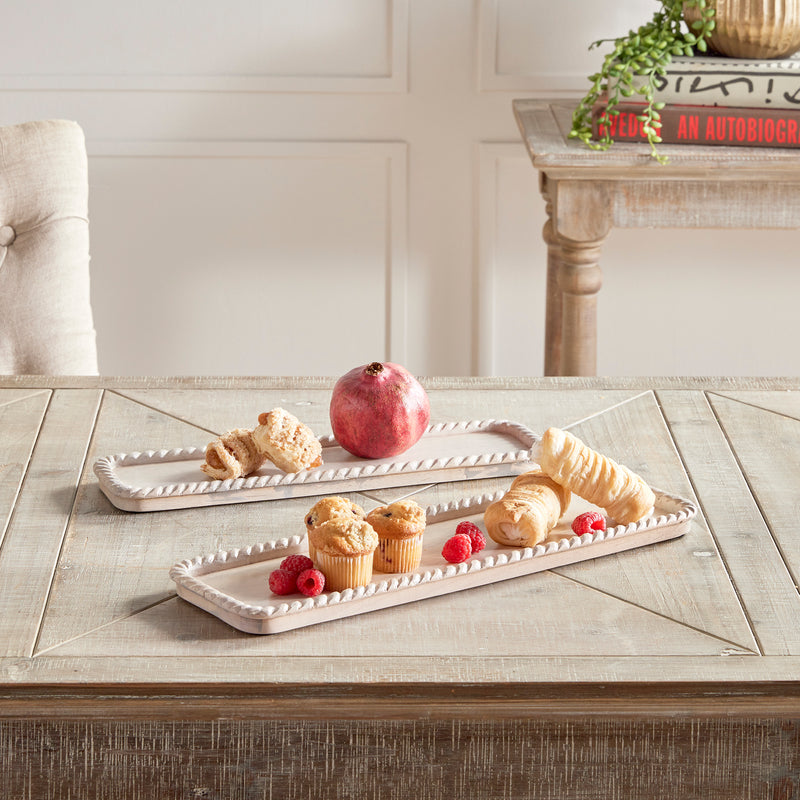 NAPA Home & Garden, LANGLEY RECTANGULAR TRAYS, SET OF 2,N3EP13WH