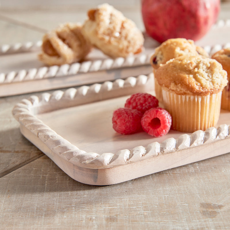 NAPA Home & Garden, LANGLEY RECTANGULAR TRAYS, SET OF 2,N3EP13WH
