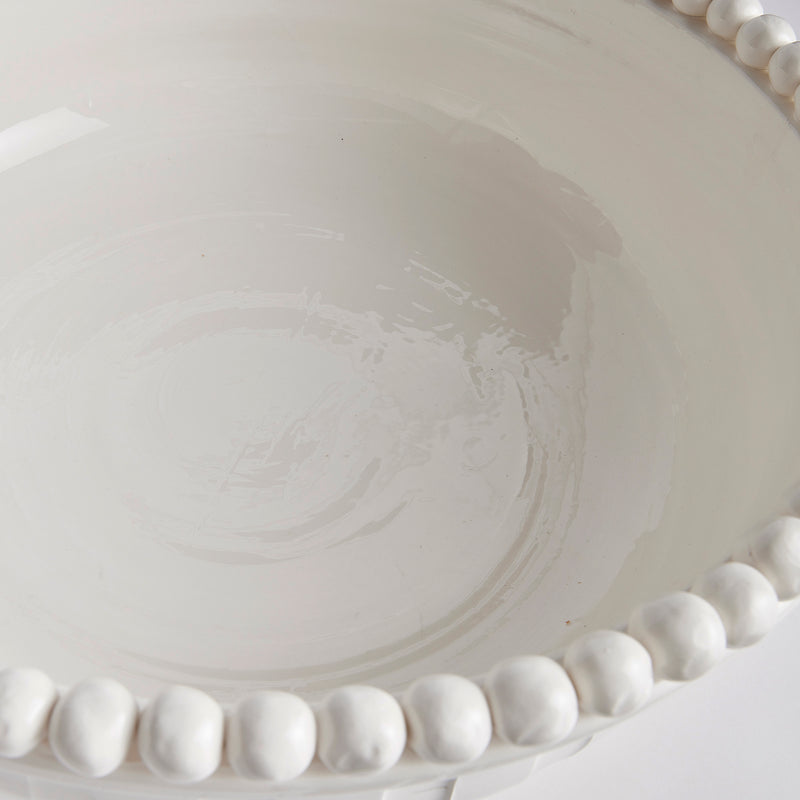 NAPA Home & Garden, COLETTA DECORATIVE FOOTED LOW BOWL,N3MP22WH