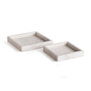 NAPA Home & Garden, AMANI SQUARE MARBLE TRAYS, SET OF 2