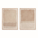 NAPA Home & Garden, COMPOSITION IN TAUPE GICLEES, SET OF 2,N4NH17