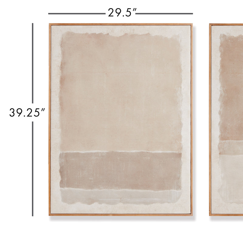 NAPA Home & Garden, COMPOSITION IN TAUPE GICLEES, SET OF 2,N4NH17
