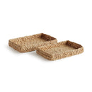 NAPA Home & Garden, ABACA FRENCH BRAIDED TRAYS, SET OF 2