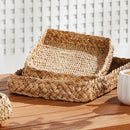 NAPA Home & Garden, ABACA FRENCH BRAIDED TRAYS, SET OF 2