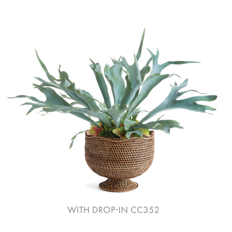 NAPA Home & Garden, BURMA RATTAN  FOOTED CACHEPOT,N4TN05BR