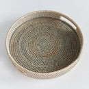 NAPA Home & Garden, BURMA RATTAN ROUND SERVING TRAY