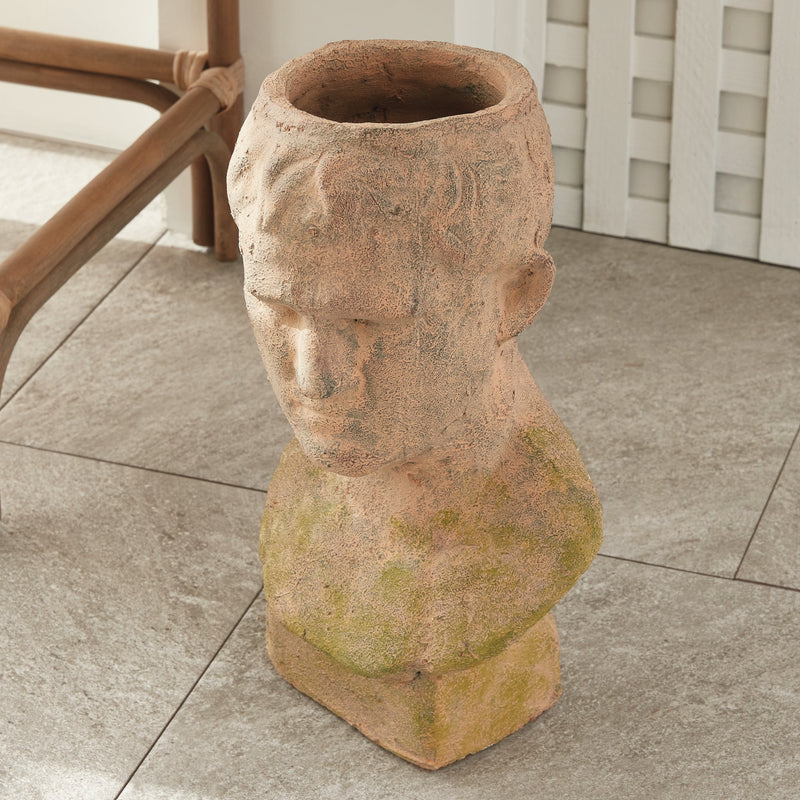 NAPA Home & Garden, Weathered Garden Male Bust Planter