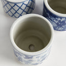 BARCLAY BUTERA DYNASTY MINI CYLINDER POTS, SET OF 4