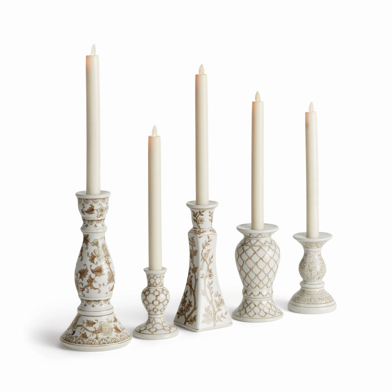 PROVINCE TAPER HOLDERS, SET OF 5