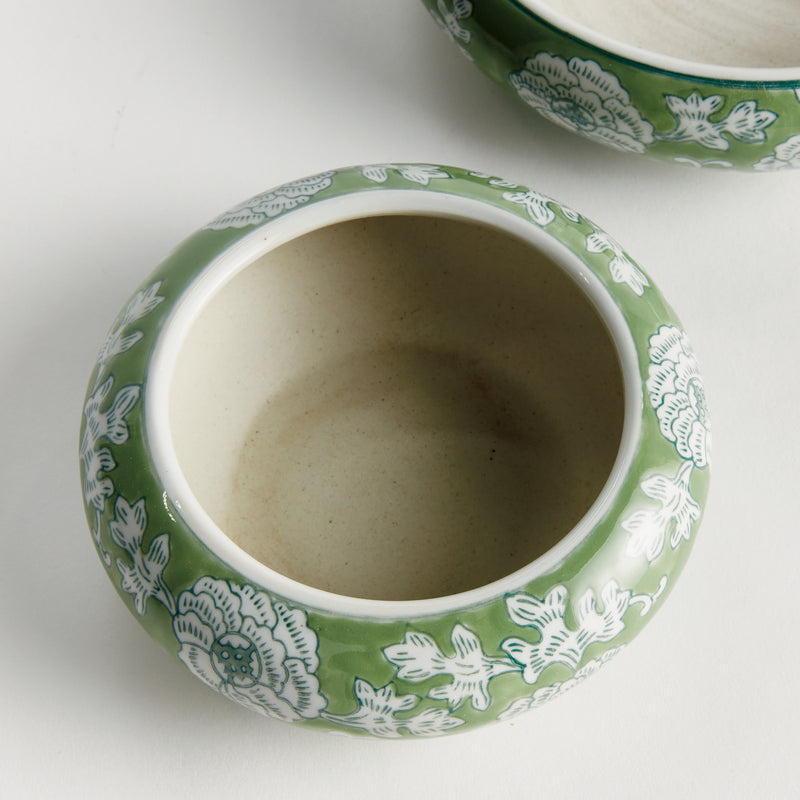 IMPERIAL LOTUS LOW POTS, SET OF 2