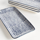 STRIA SPECKLED 8" TRAYS, SET OF 4
