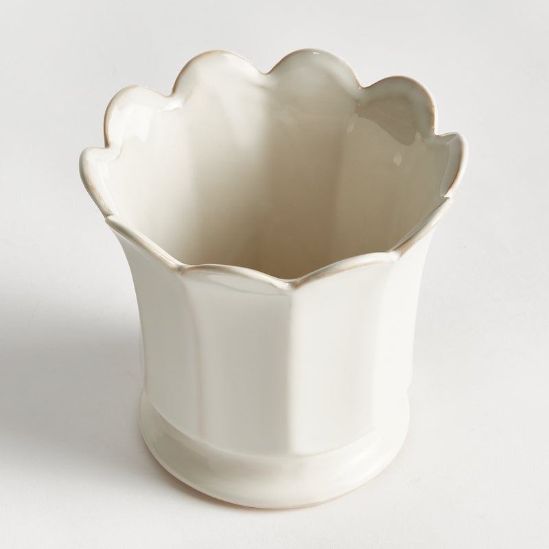 NAPA Home & Garden, MALINE FOOTED  POT SMALL,N5NG36WH