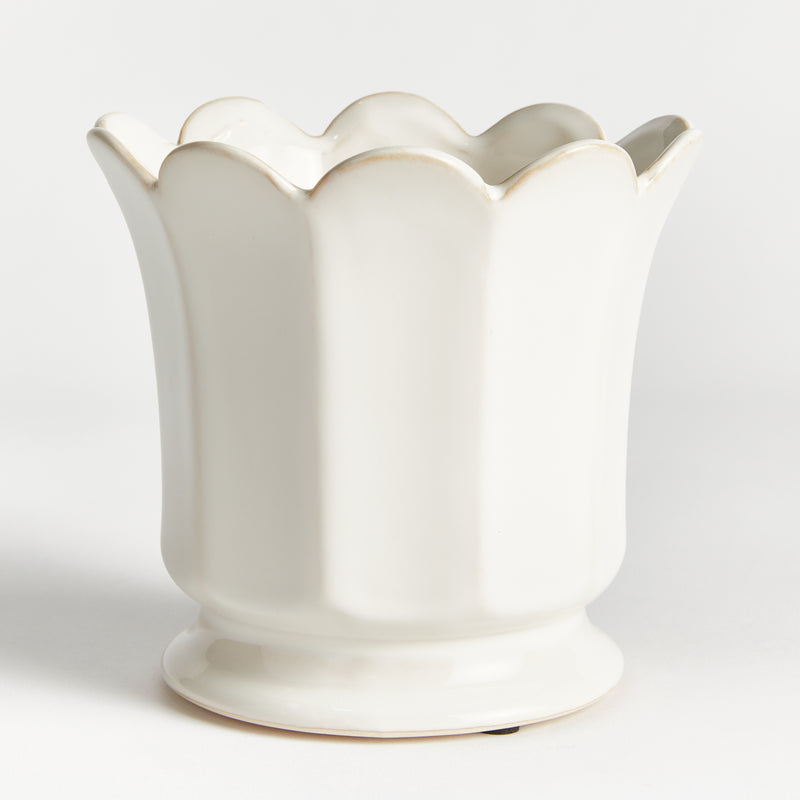 NAPA Home & Garden, MALINE FOOTED  POT SMALL,N5NG36WH