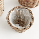 NAPA Home & Garden, NORMANDY TAPERED BASKET PLANTERS, SET OF 3,N5RT18