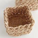 NAPA Home & Garden, ABACA FRENCH BRAID STORAGE BASKETS, SET OF 2