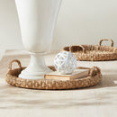 SAWYER ROUND TRAYS WITH HANDLES, SET OF 2